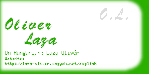 oliver laza business card