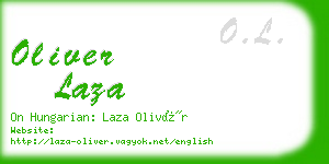 oliver laza business card